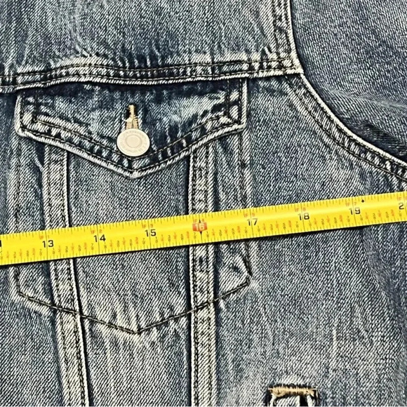 Lucky Brand Tomboy Denim Trucker Jacket Size Large 7WP10489U1 - Picture 6 of 7